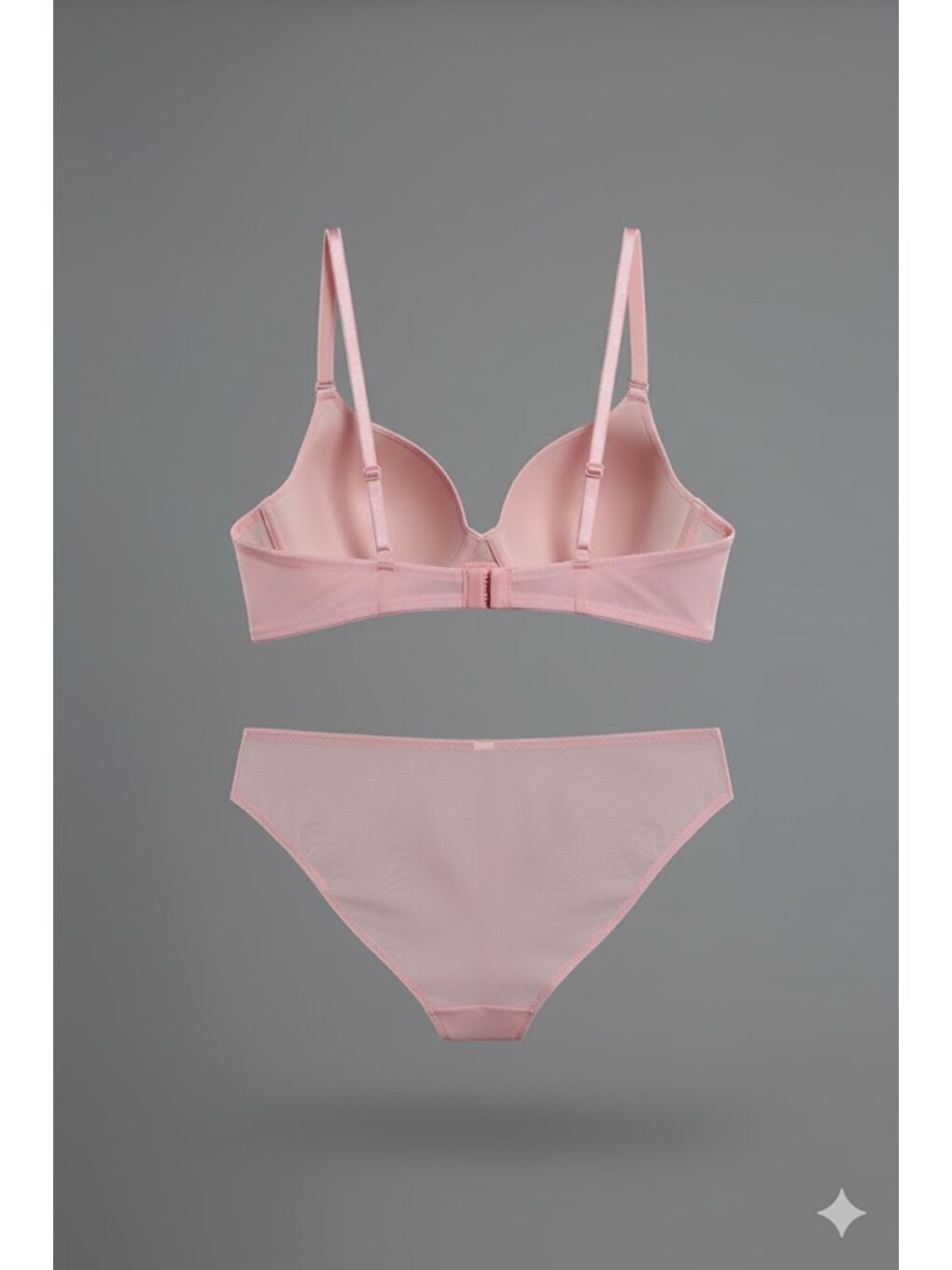 Pembe Destekli Sütyen Külot Takım C14158 Gül Kurusu-1