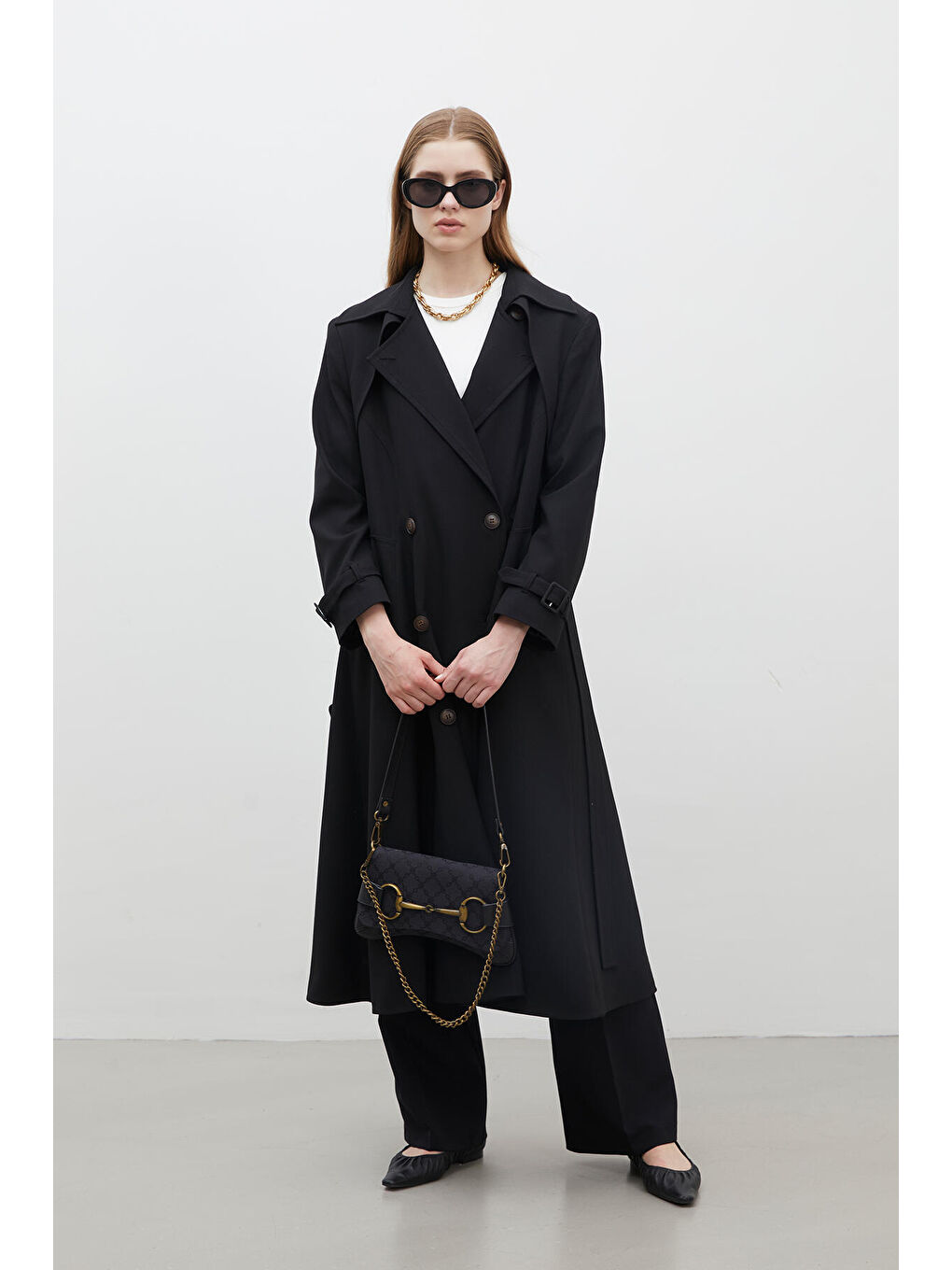 Blanca Toka Detaylı Çanta Siyah-2