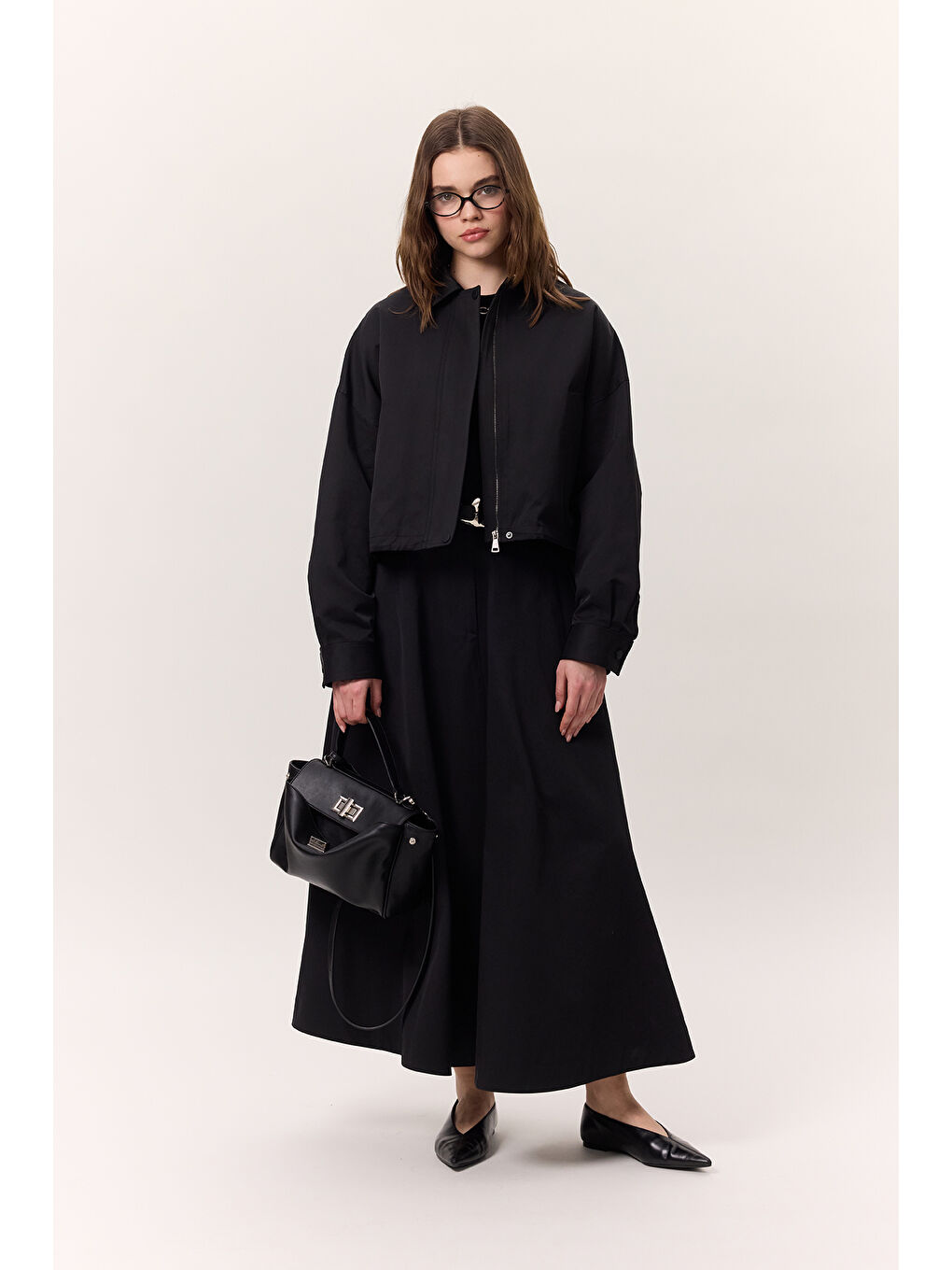 Premıum Fermuarlı Ceket Siyah-1