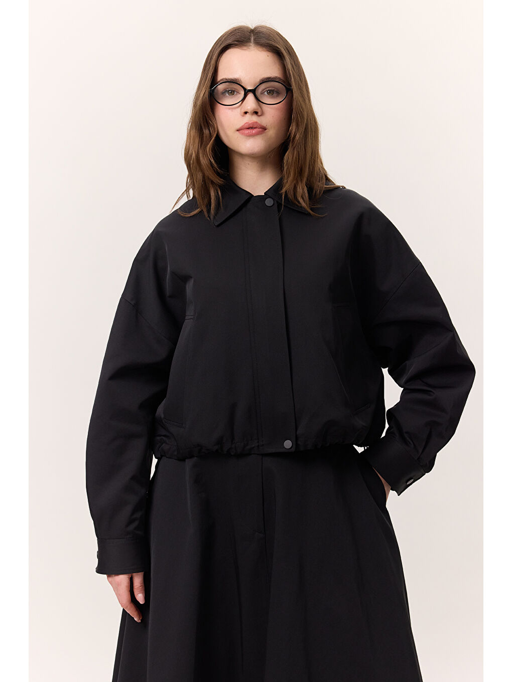 Premıum Fermuarlı Ceket Siyah-2