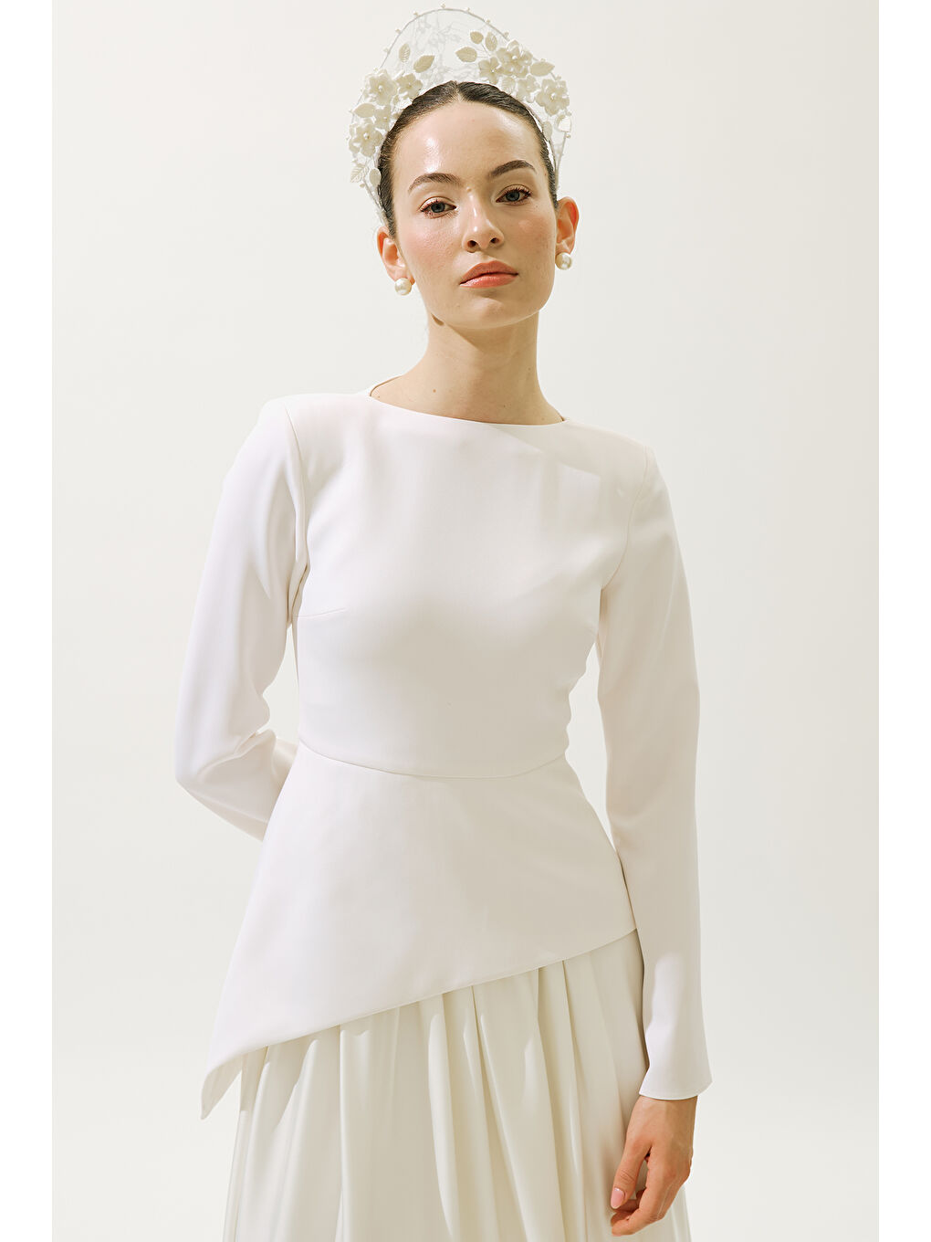 Annıta Abiye Elbise Ekru-3