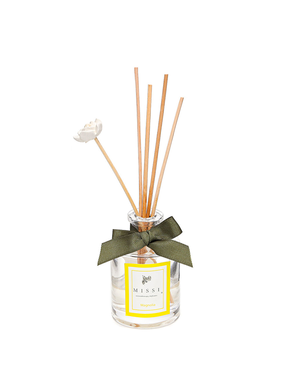 Ekru 110 ml Silindir Şişe Manolya Oda Kokusu