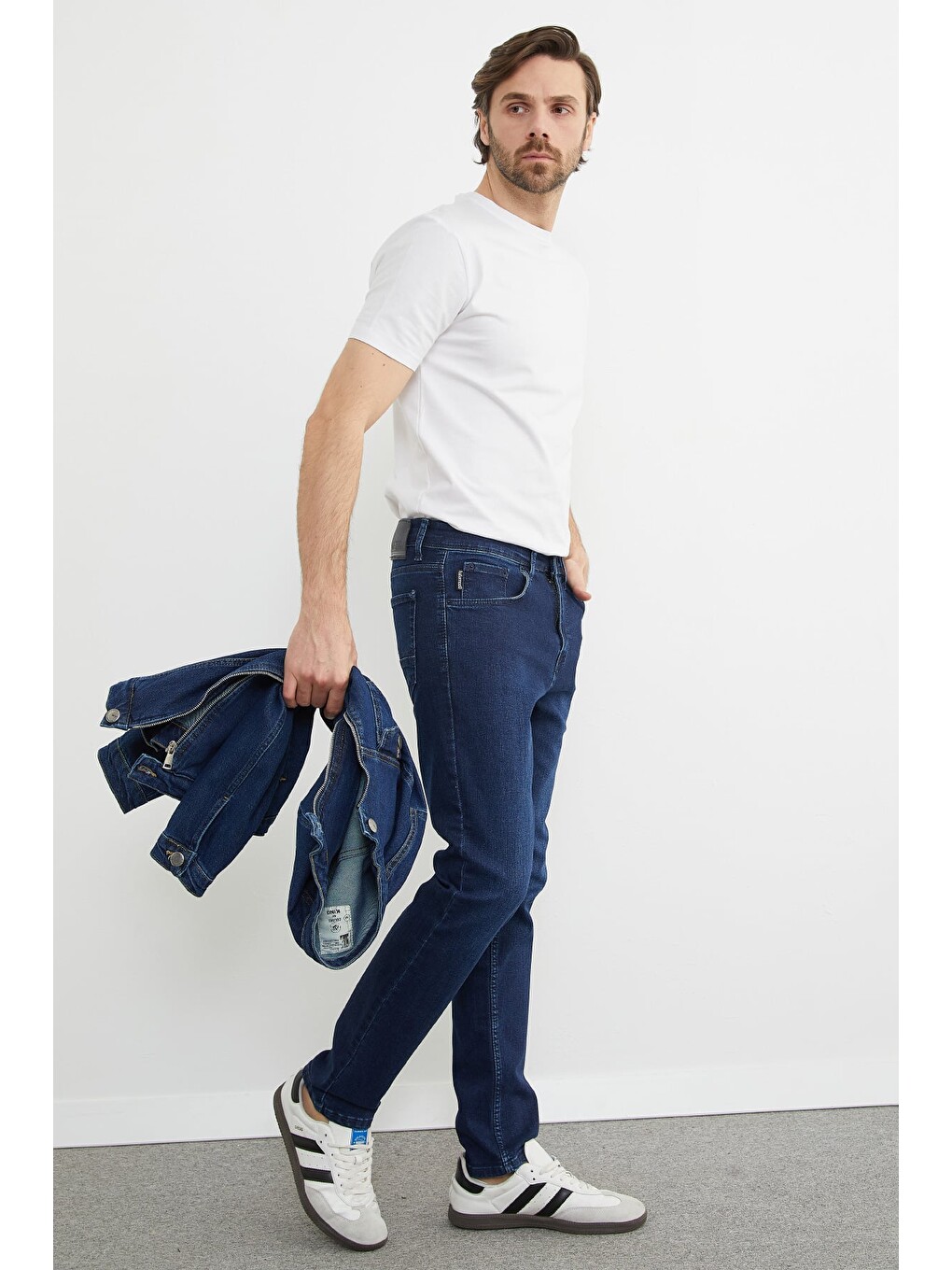 Lacivert Regular Fit Normal Bel Jean