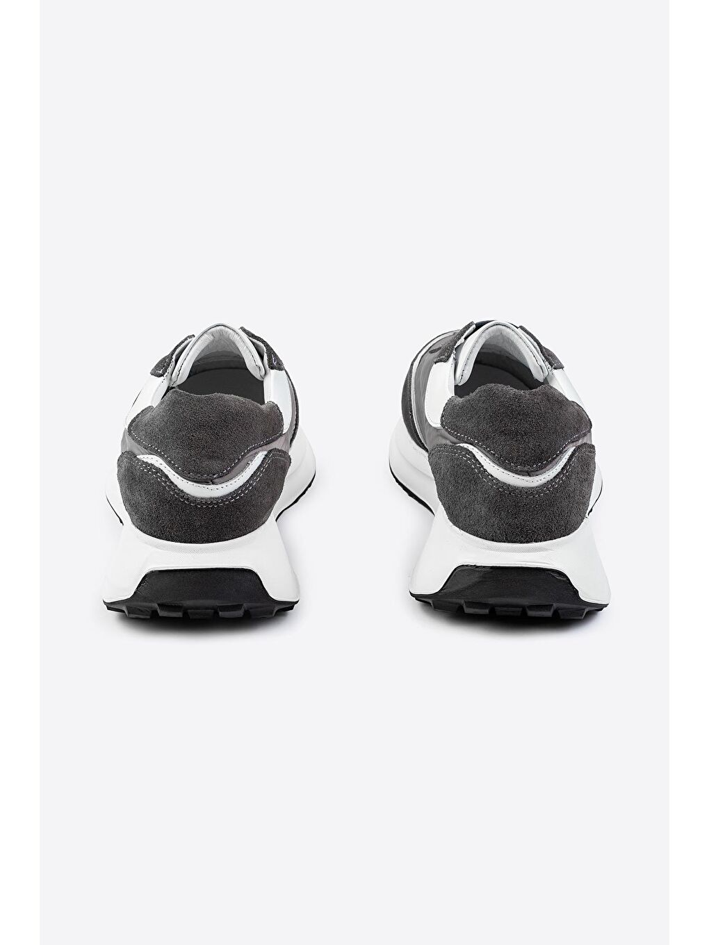 Gri LTN-S03 Deri Erkek Sneaker-2
