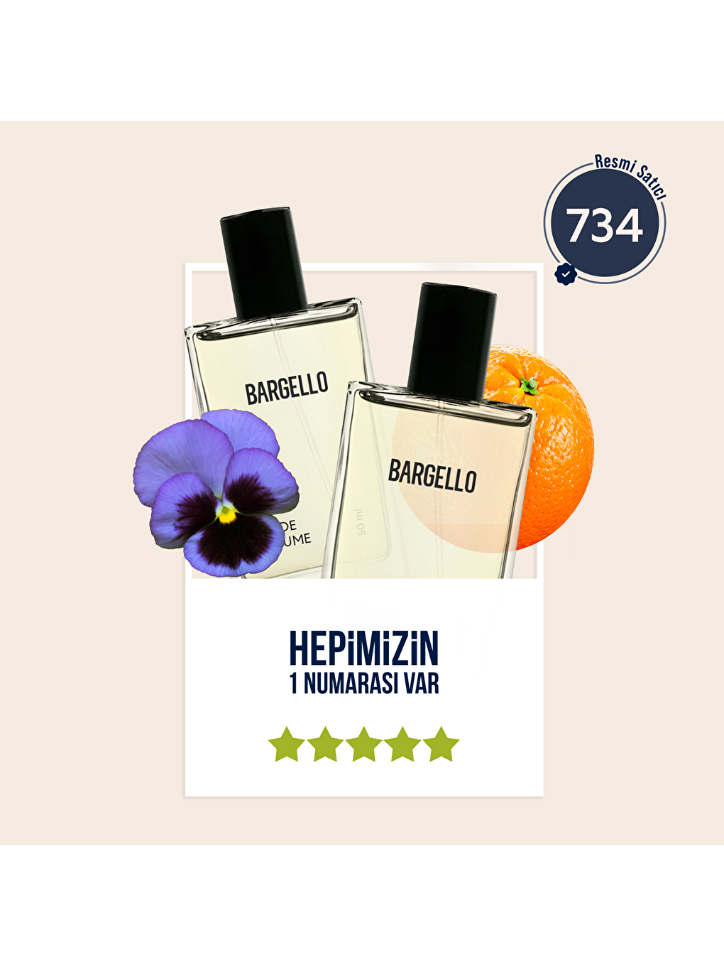 Erkek Parfüm Oryantal 50ml No:734-2