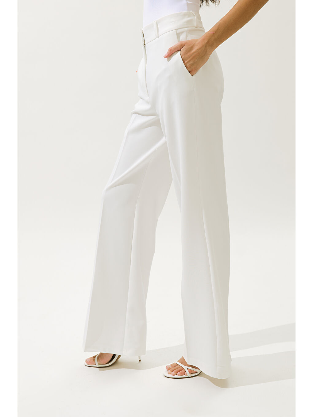 Valentıne Pantolon Ekru-4