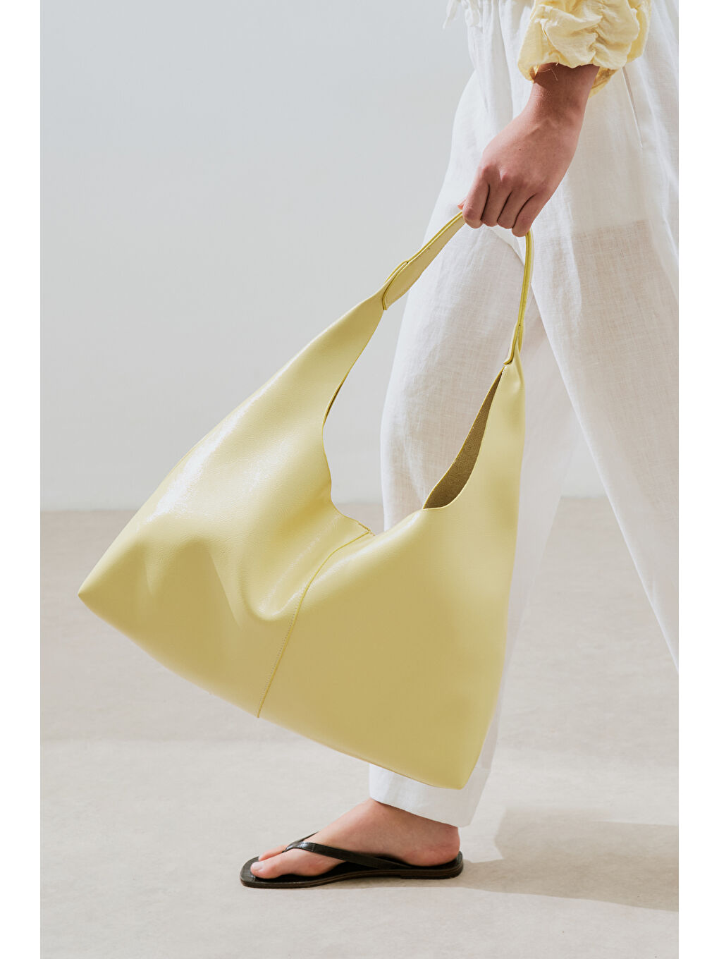 Luna Tote Çanta Sarı-1