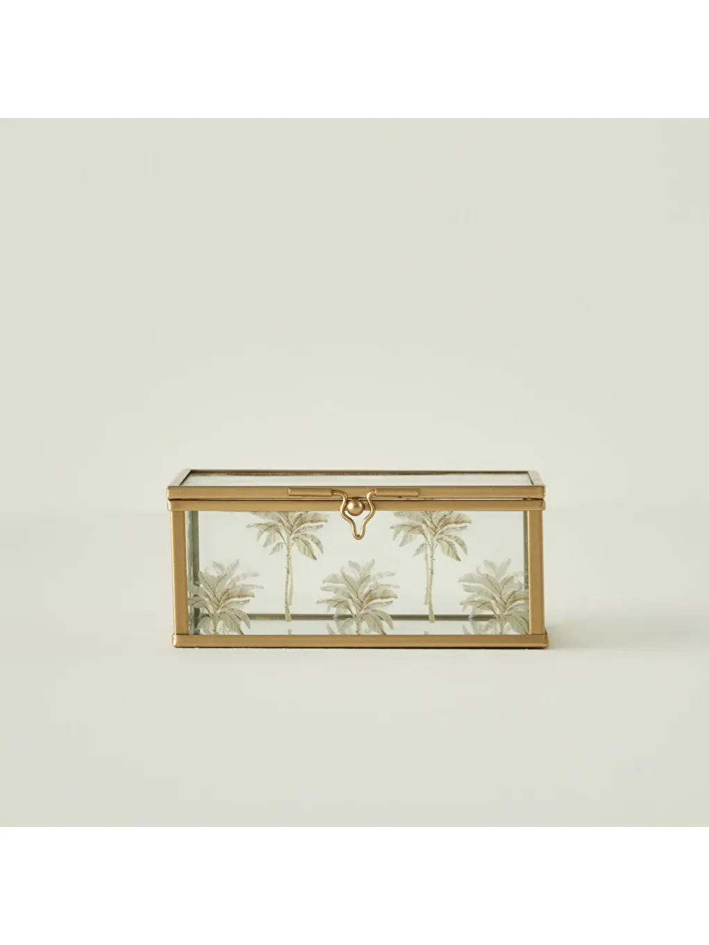 Sarı Palm Dekoratif Kutu Gold (10x13x5 cm)