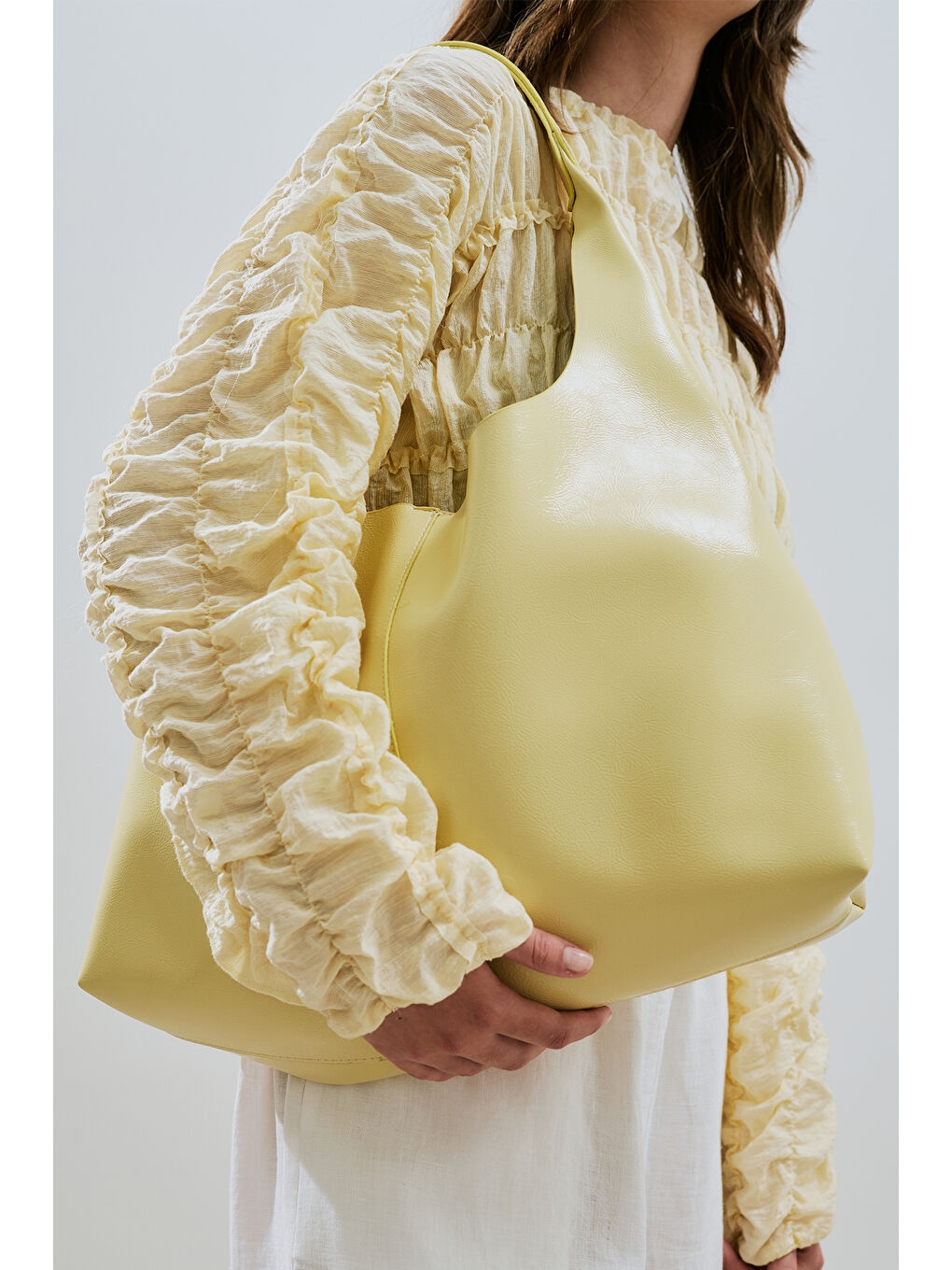 Luna Tote Çanta Sarı-2