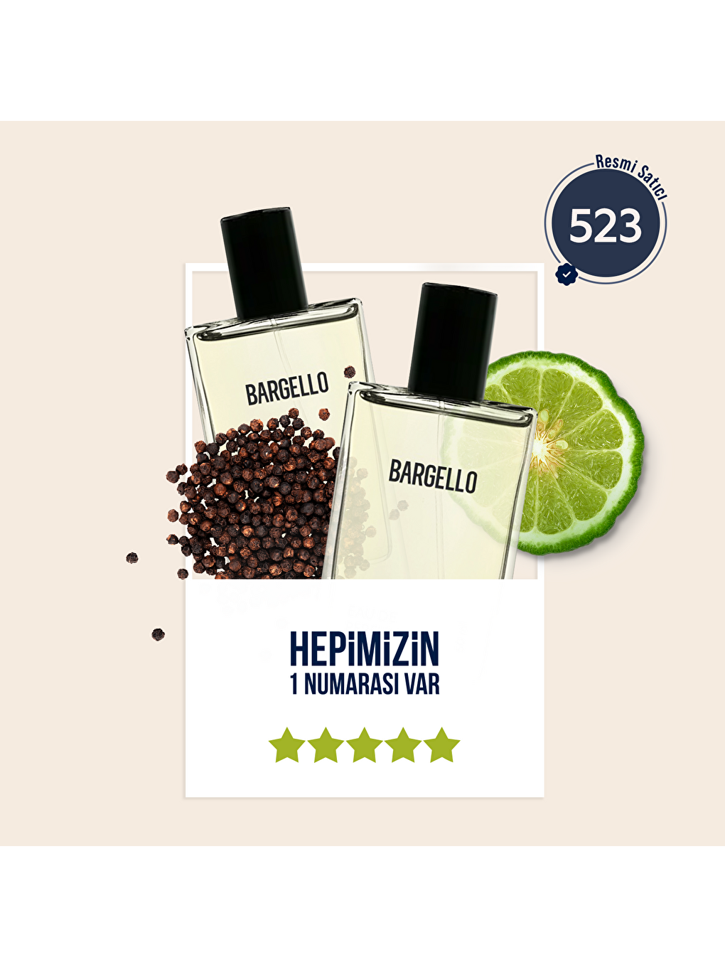 Erkek Parfüm Oryantal 50ml No:523-1