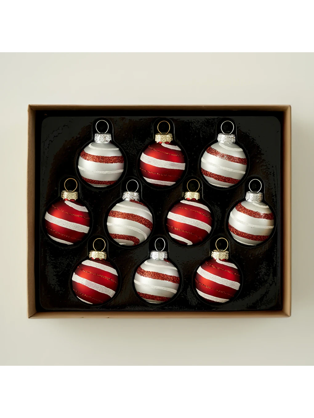 Christmas Mini Ball Yılbaşı Süsü Kırmızı (19x15x4 cm)-1