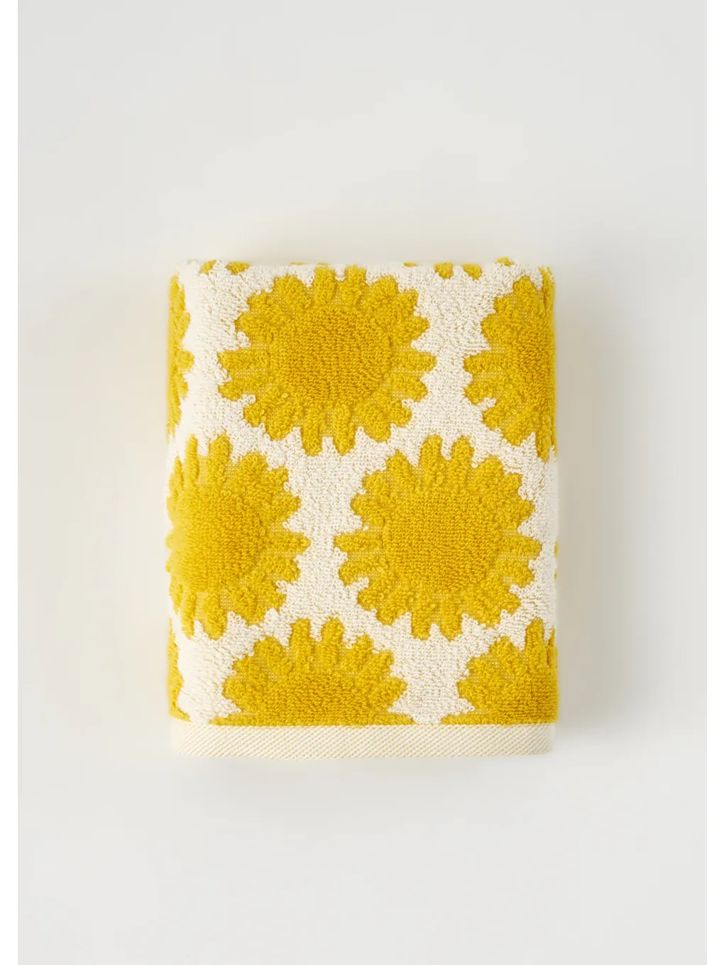%100 Pamuk Sunny Yüz Havlusu Sarı (50x70 cm)