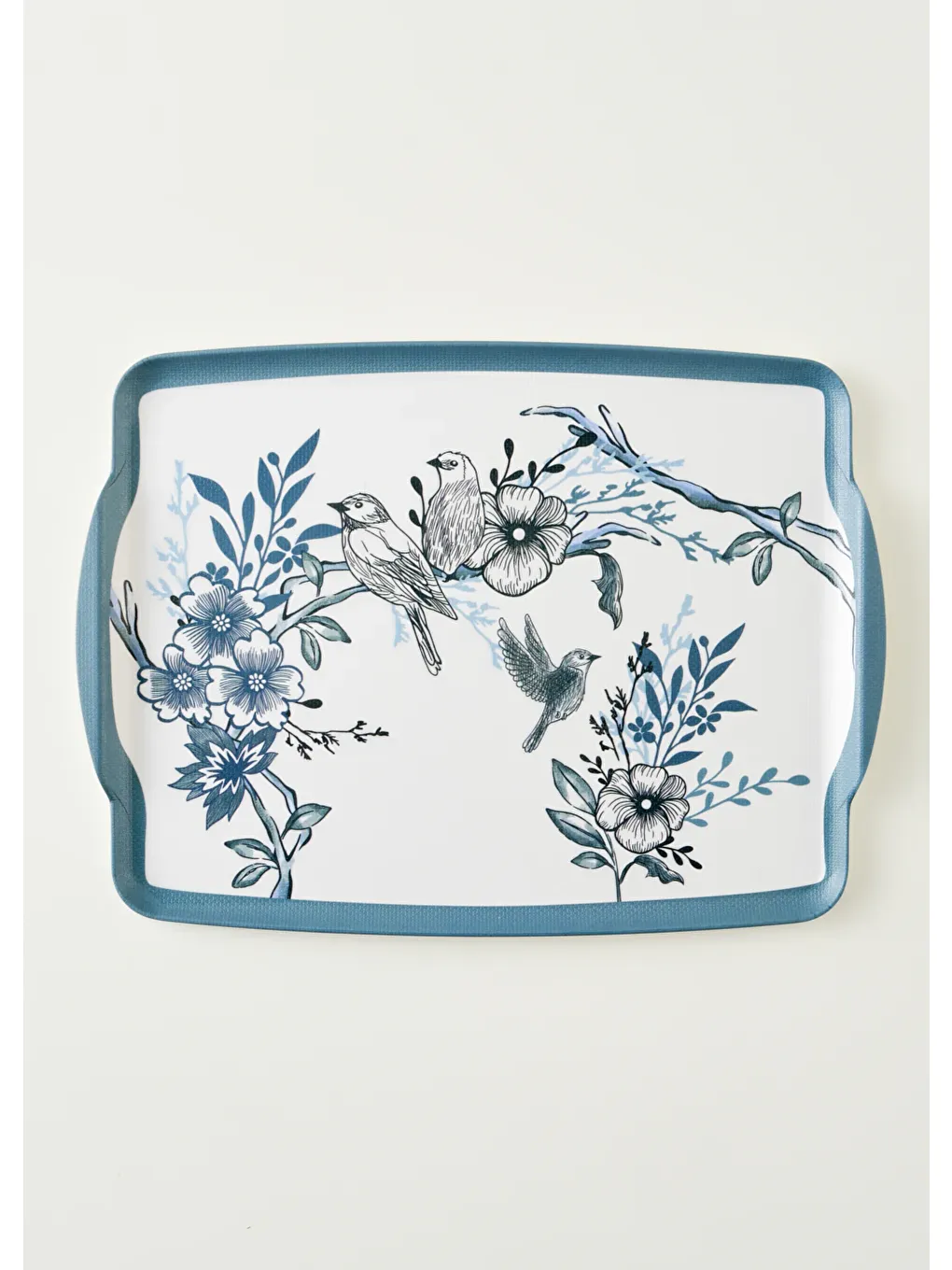 Bleu Blanc Melamin Tepsi Mavi (42x31 cm)