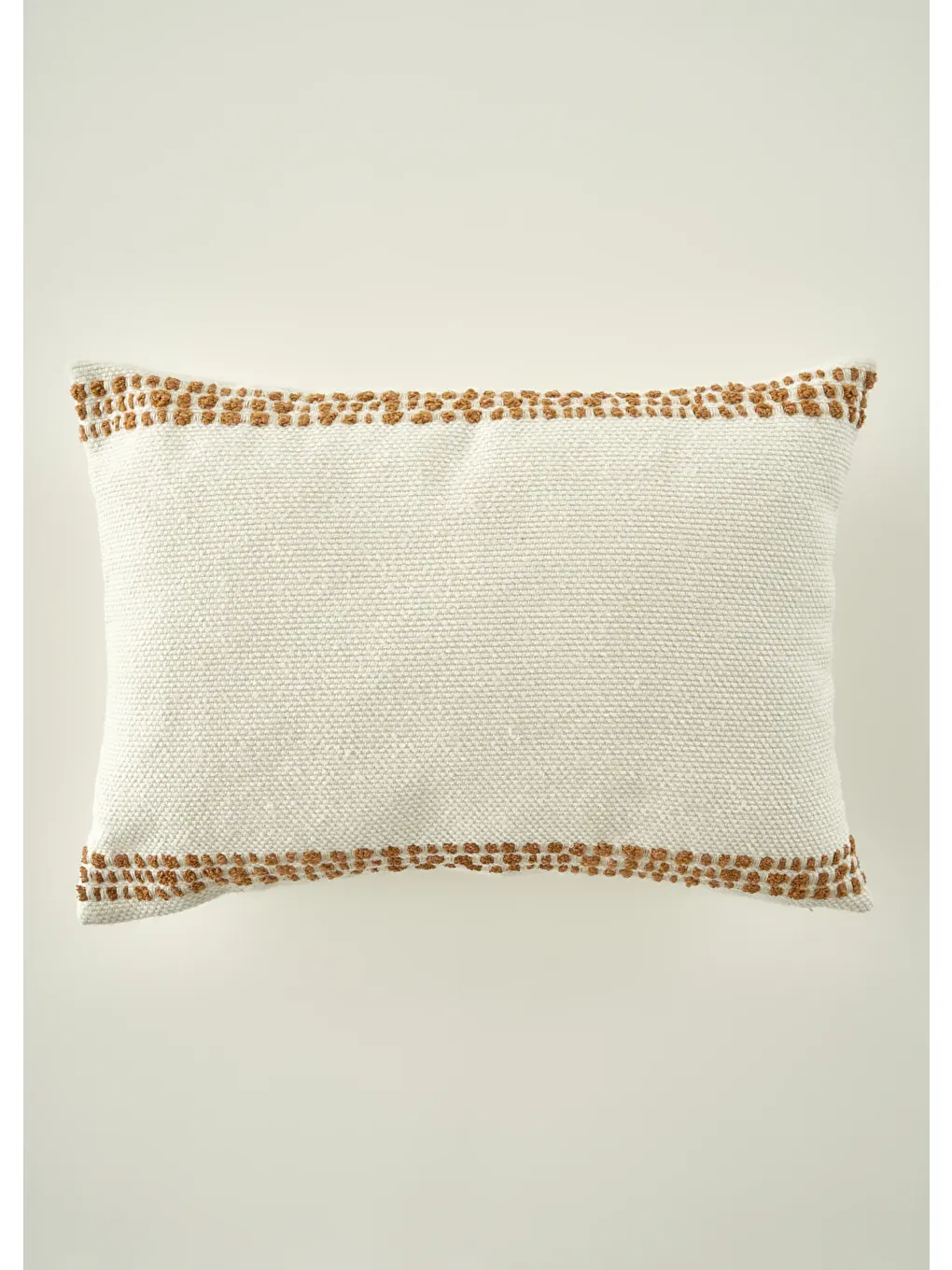 Ekru Tassel Dekoratif Kırlent Kılıfı Krem (35x50 cm)