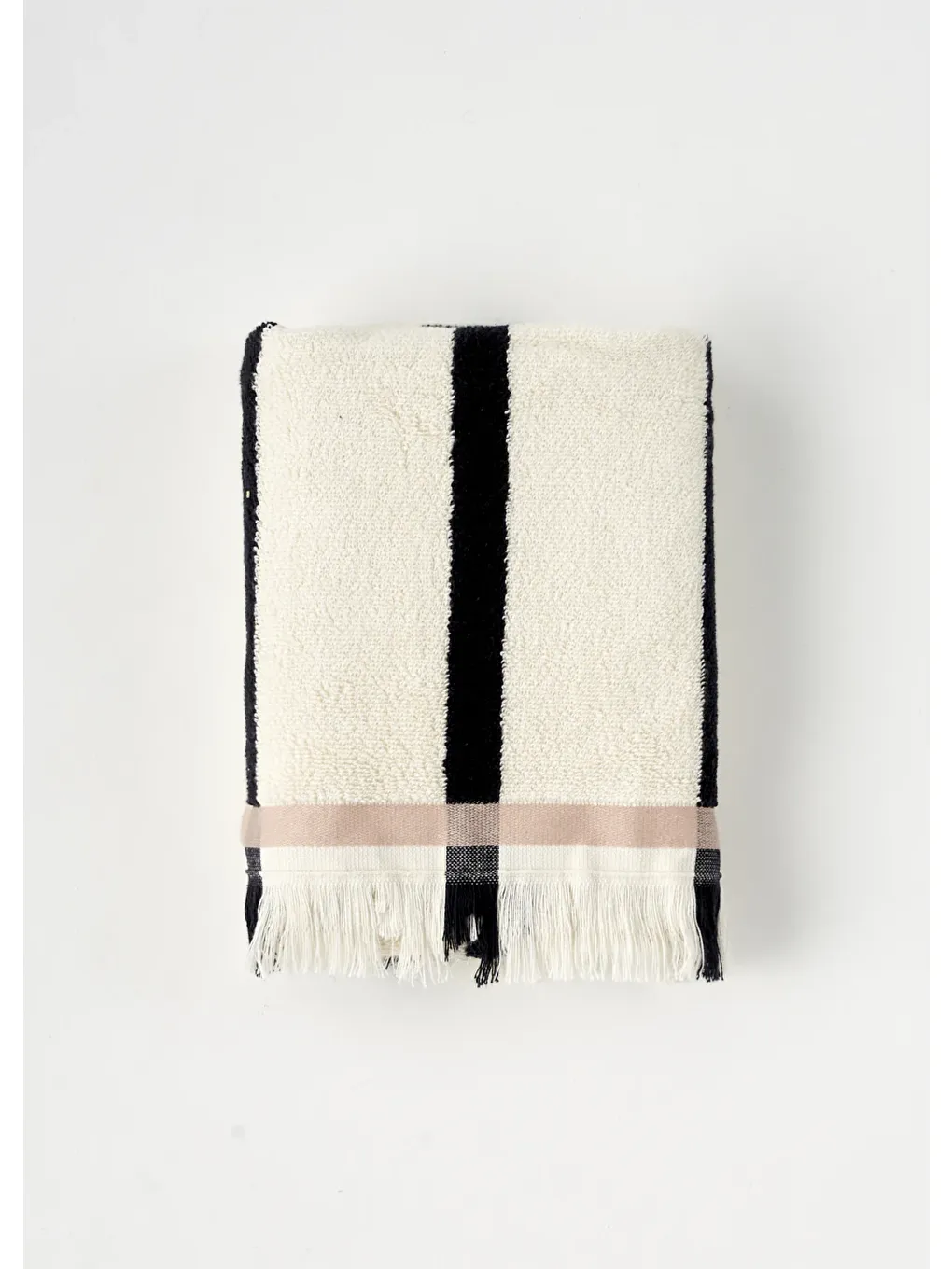 Ekru %100 Pamuk Ella Banyo Havlusu Krem (90x150 cm)