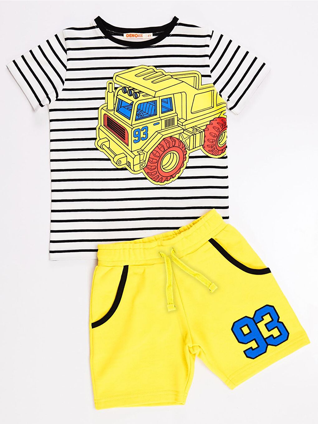 Denokids Karışık 93 Truck Erkek Çocuk Şort Takım - 2