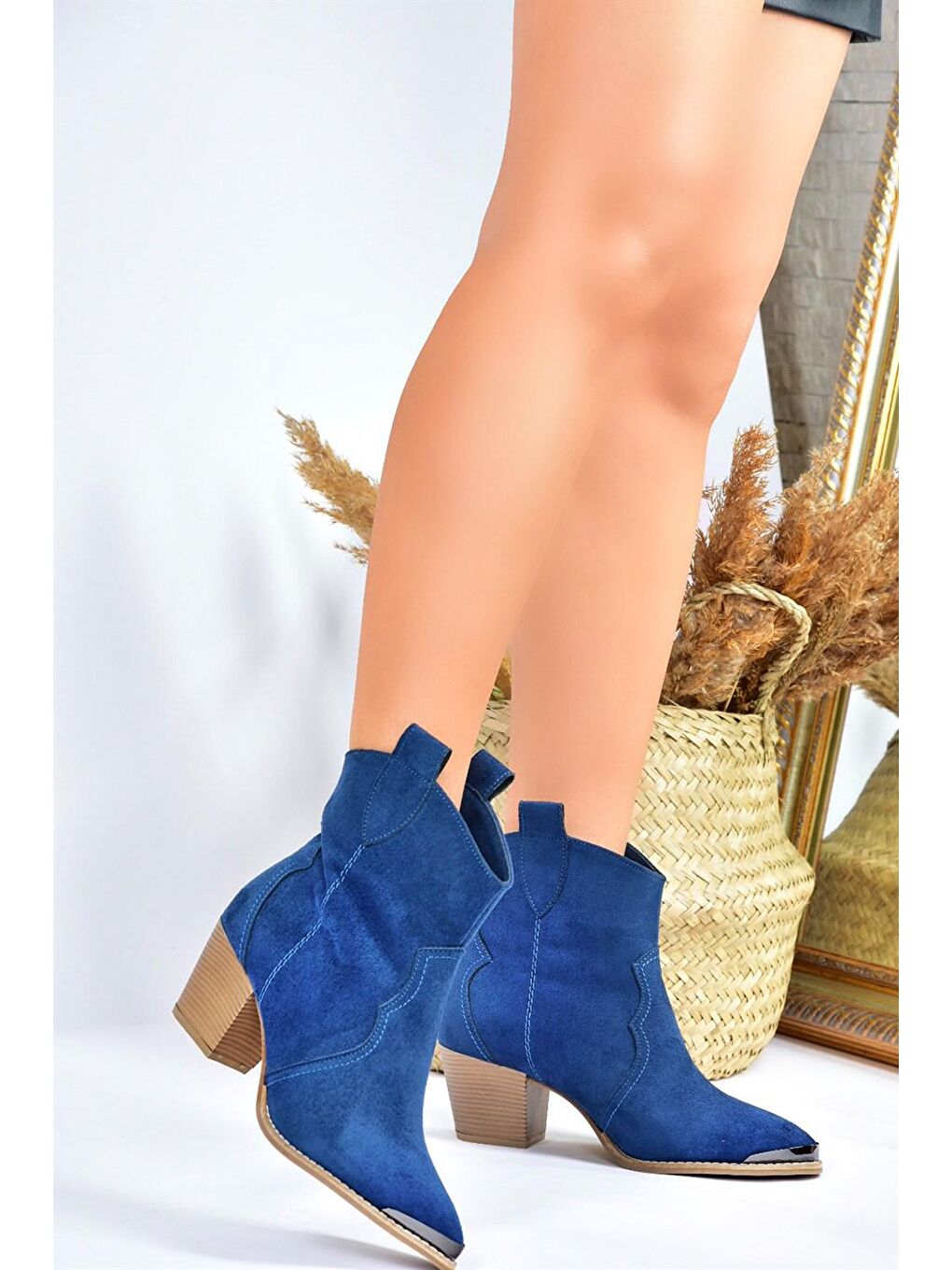 L4044030 Lacivert Kadın Bot-1
