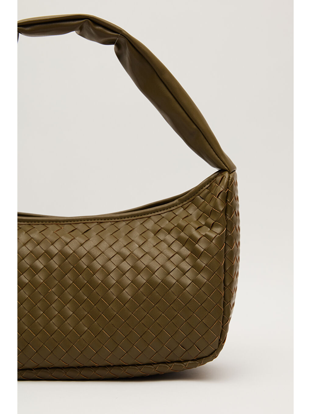 Frances Örgü Oval Çanta Yeşil-3