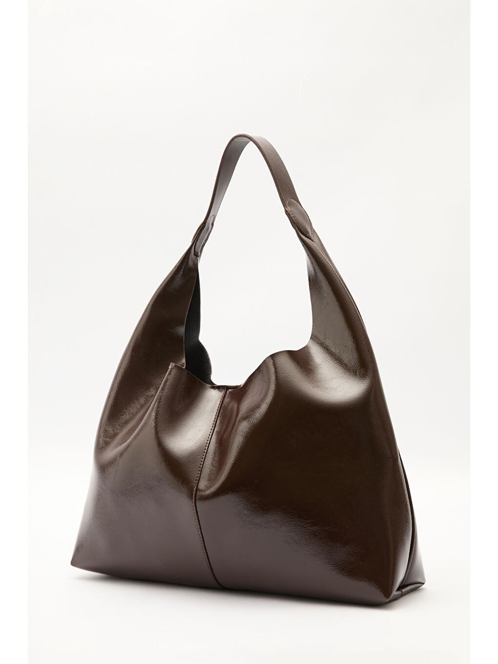 Kahverengi Luna Tote Çanta Acı Kahve-5