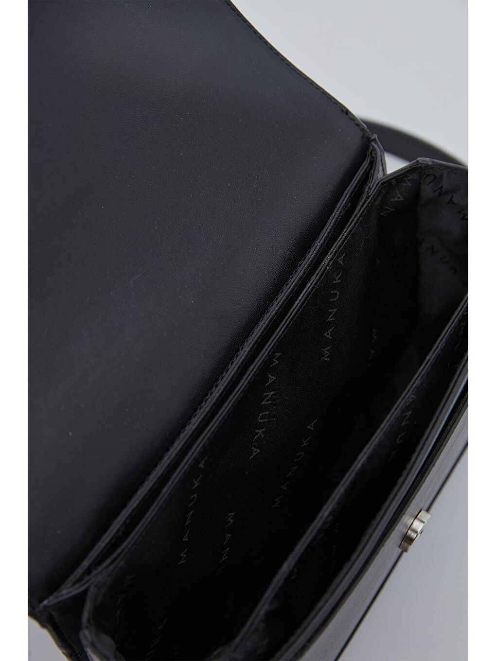 Kapaklı Omuz Çantası Siyah-6