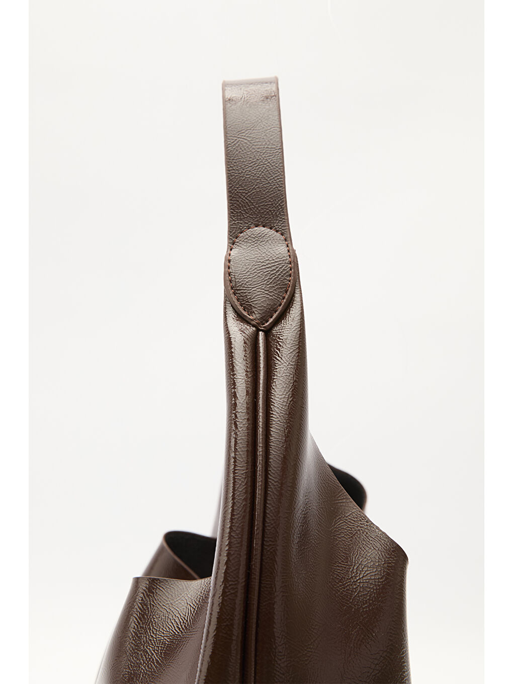 Kahverengi Luna Tote Çanta Acı Kahve-6