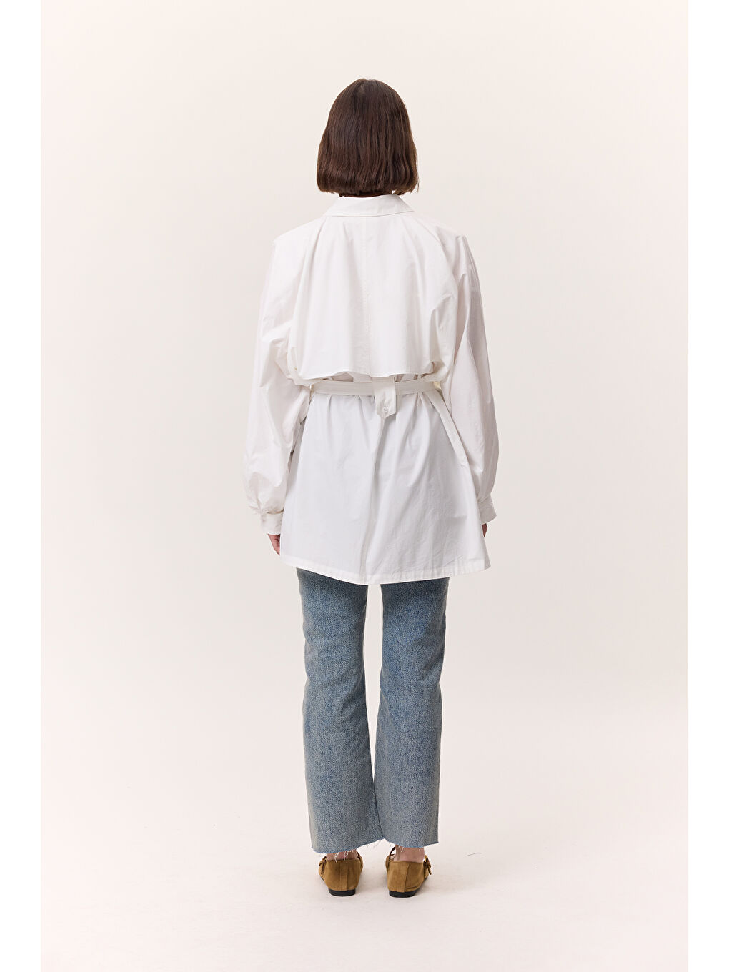 Trenç Tasarım Gömlek Ekru-5