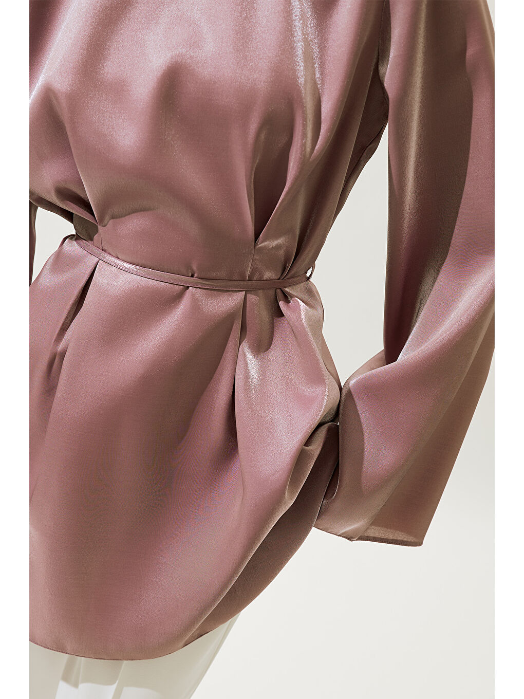 Hana Organze Bluz Lila-5