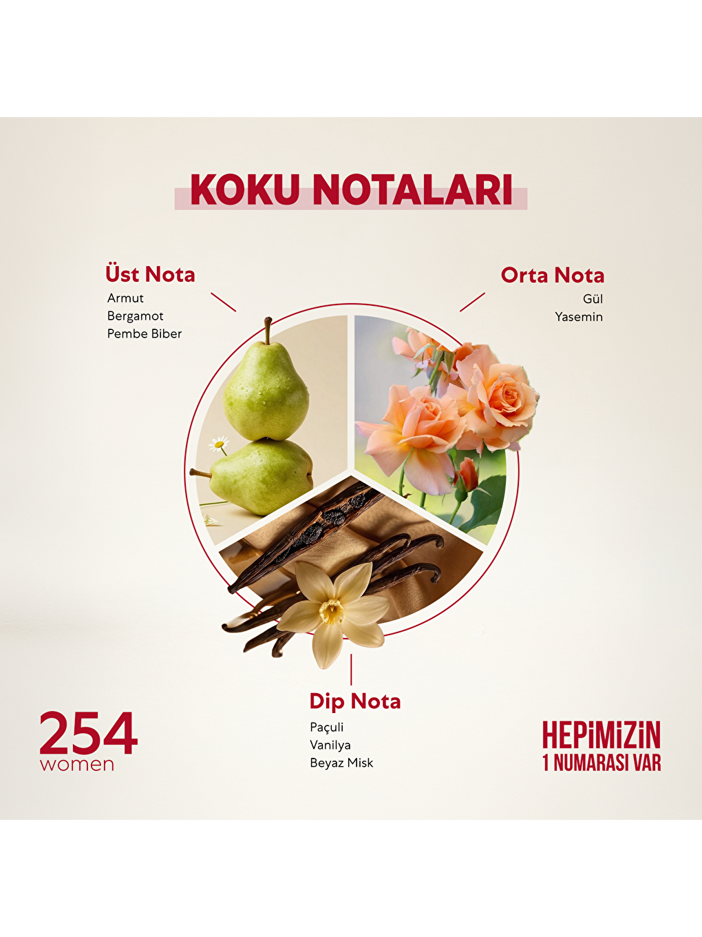 Kadın Parfüm Çiçeksi - 50ml Edp No:254-1