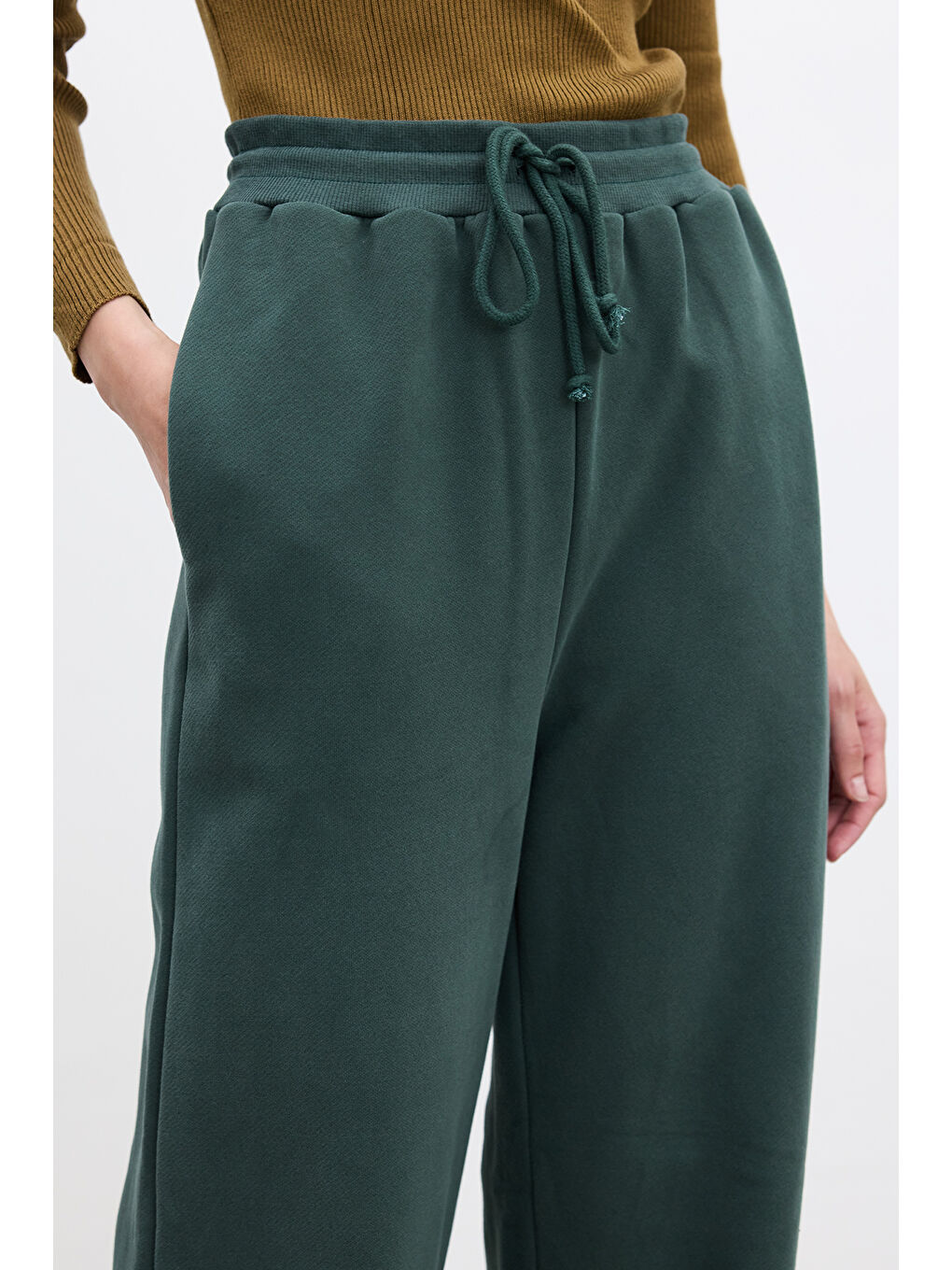 Basıc Rahat Pantolon Yeşil-3