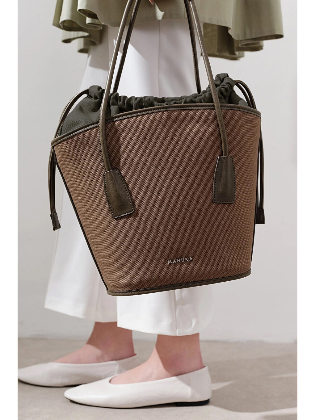 Kanvas Kova Çanta Kahverengi-2