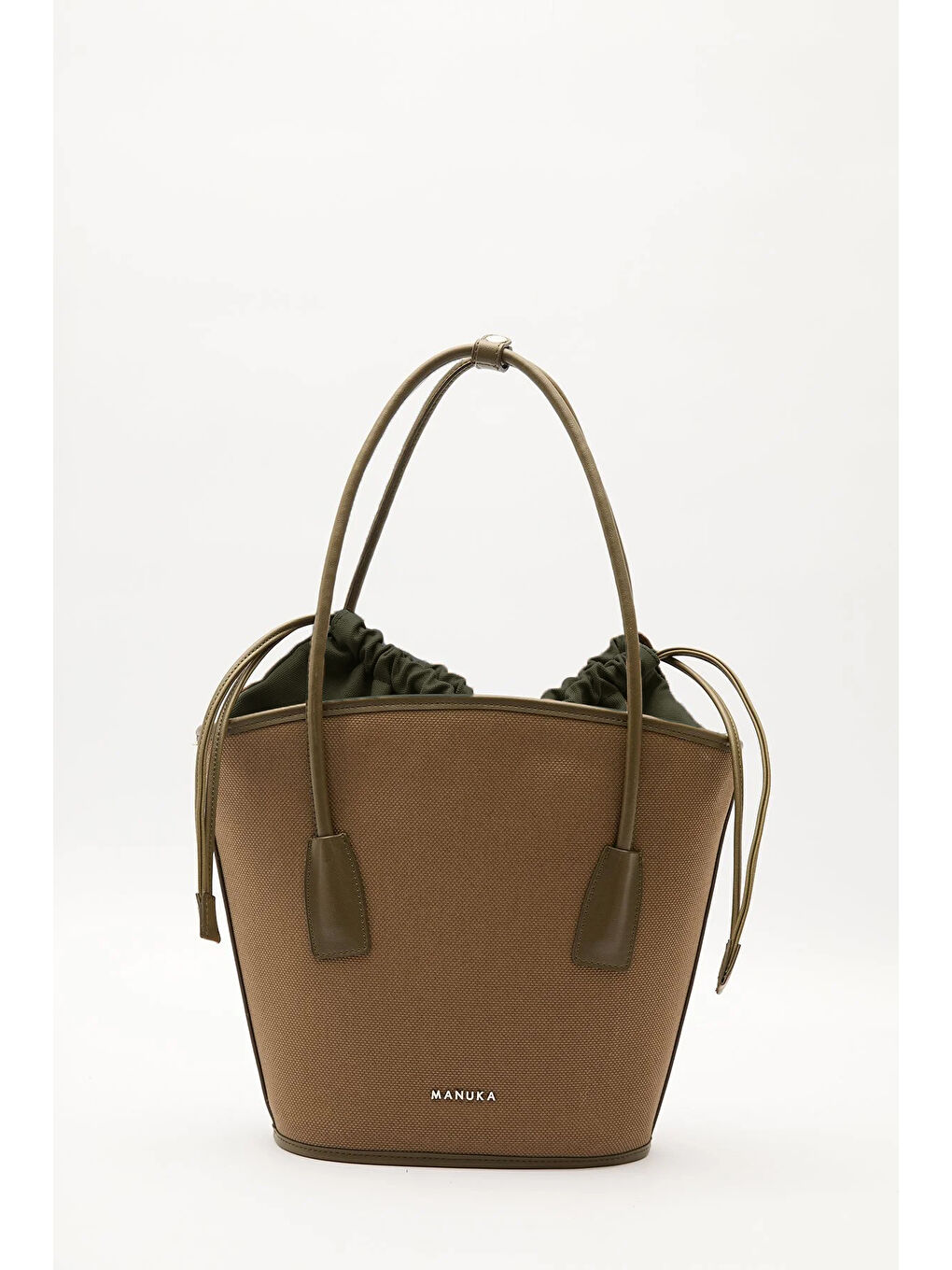 Kanvas Kova Çanta Kahverengi-4