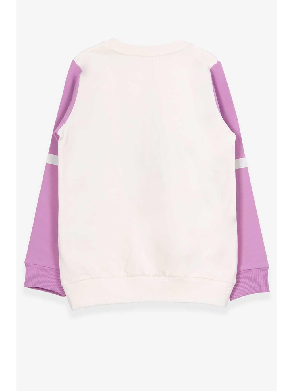 Kız Çocuk Sweatshirt Simli Yazı Baskılı Ekru (9-10 Yaş)-1