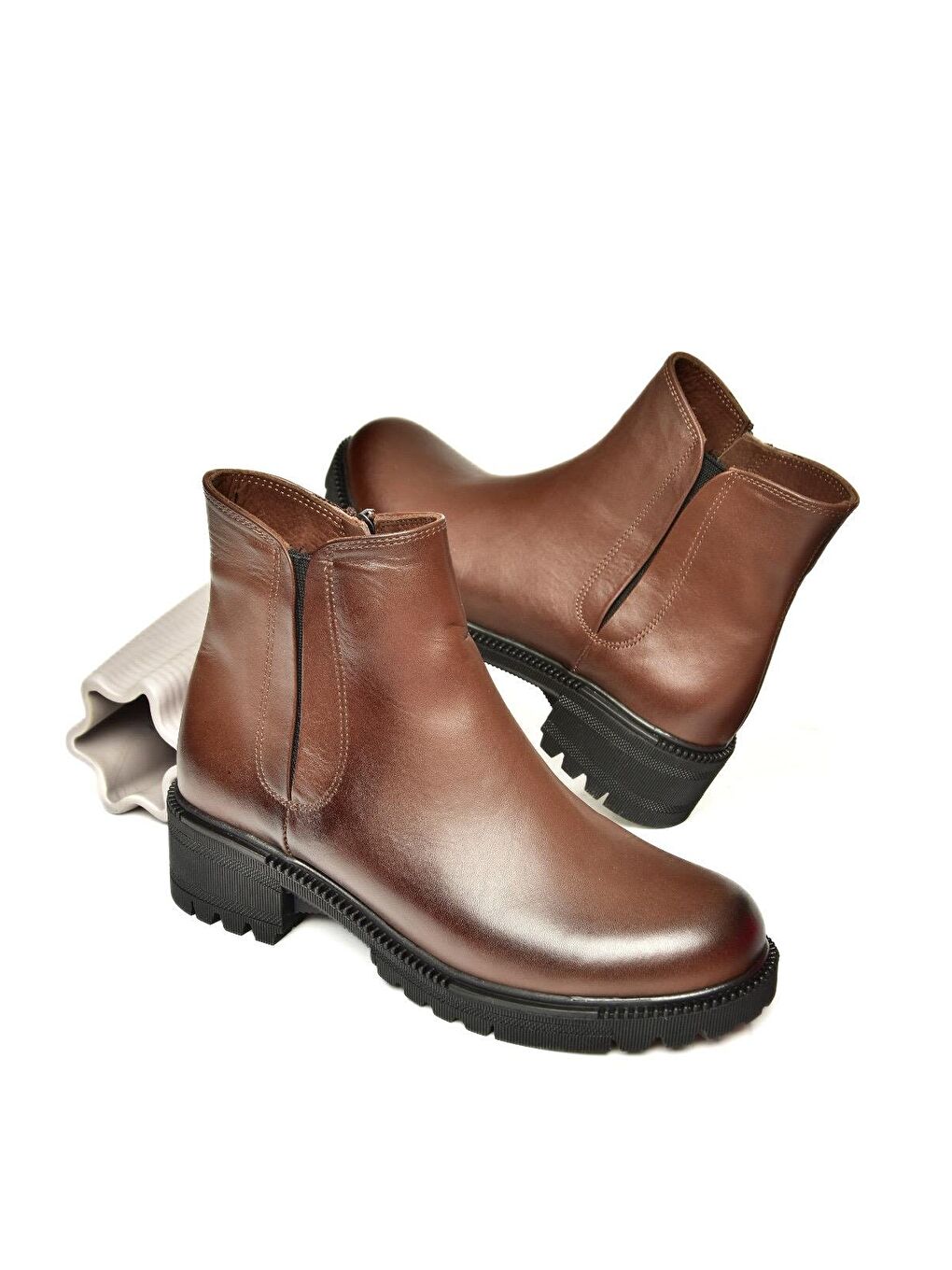 J654011903 Kahverengi Kadın Bot-3