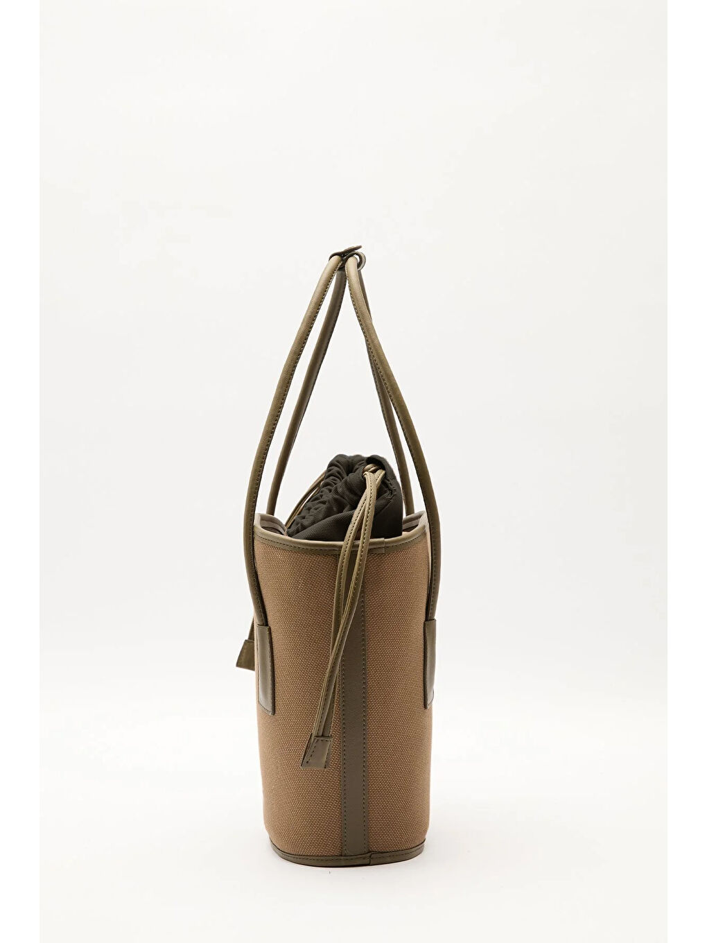 Kanvas Kova Çanta Kahverengi-6