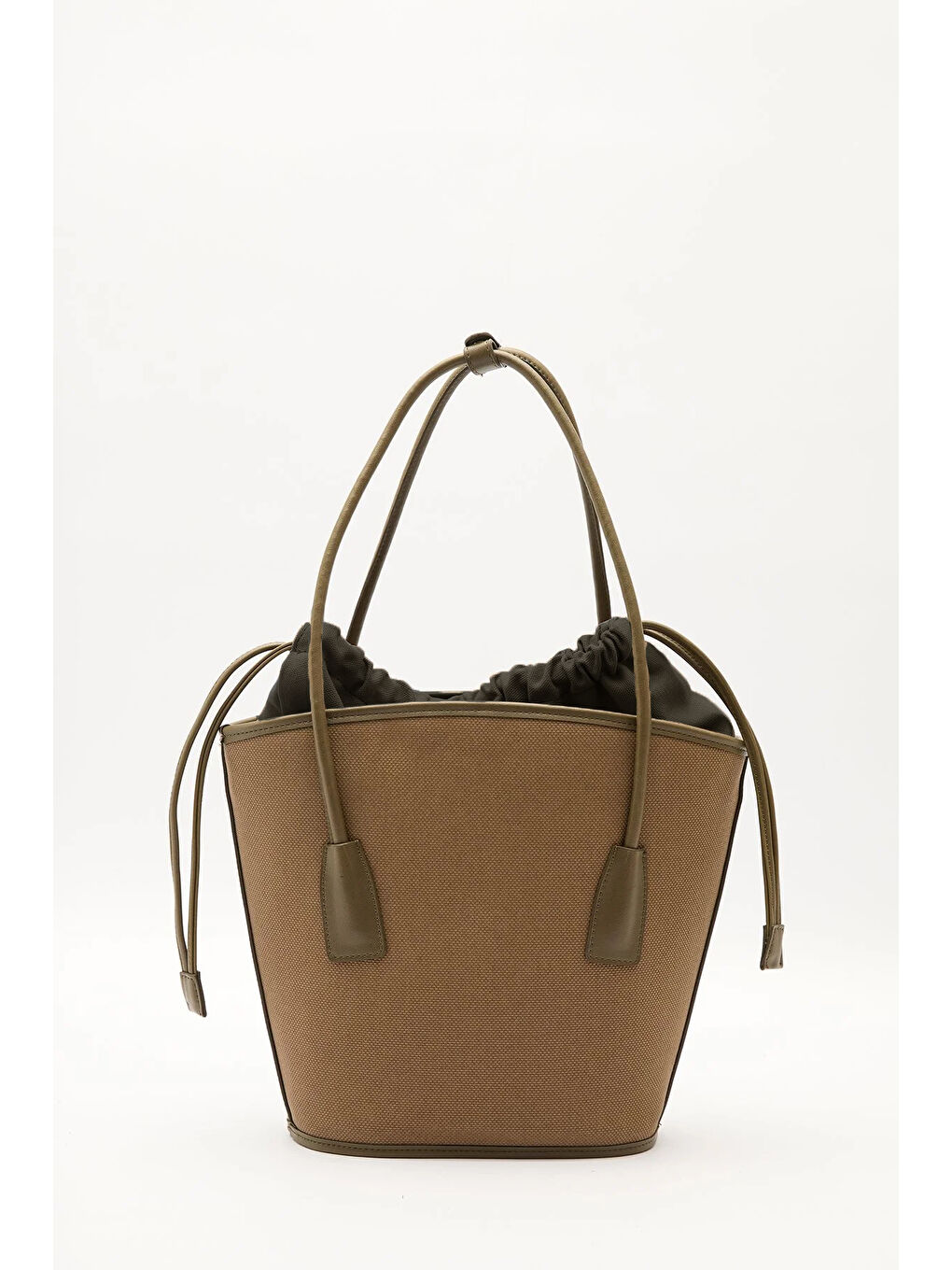 Kanvas Kova Çanta Kahverengi-7