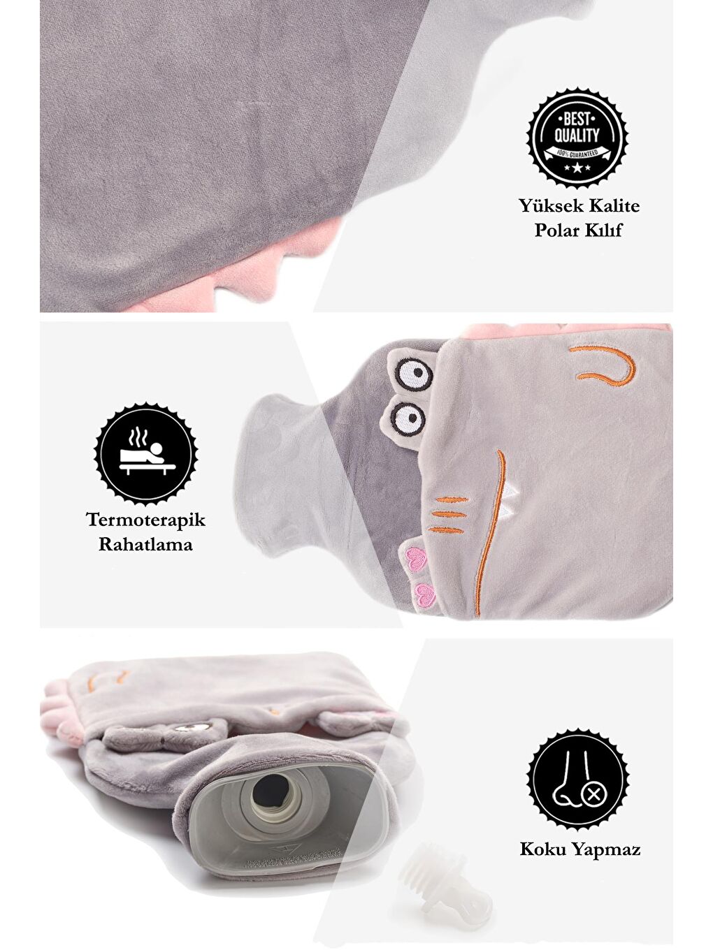 Sevimli Dinozor Kılıflı Sıcak Su Torbası-2