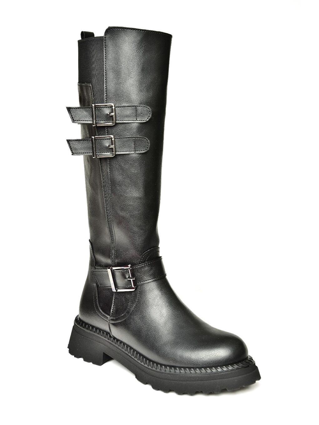 T820857509 Siyah Kadın Çizme-1