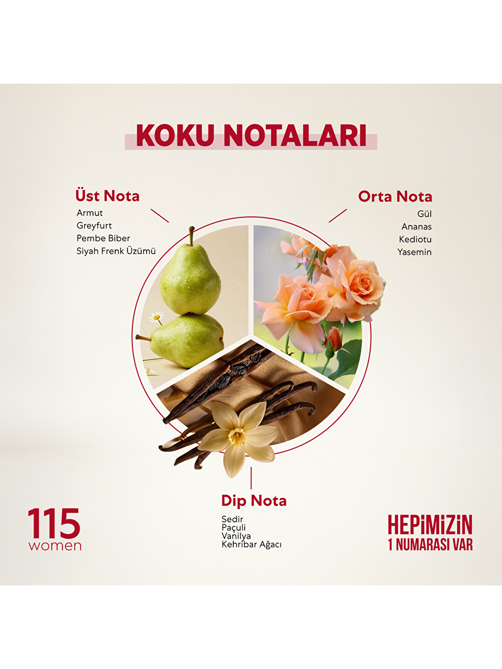 Kadın Parfüm Çiçeksi Edp 50ml No:115-1