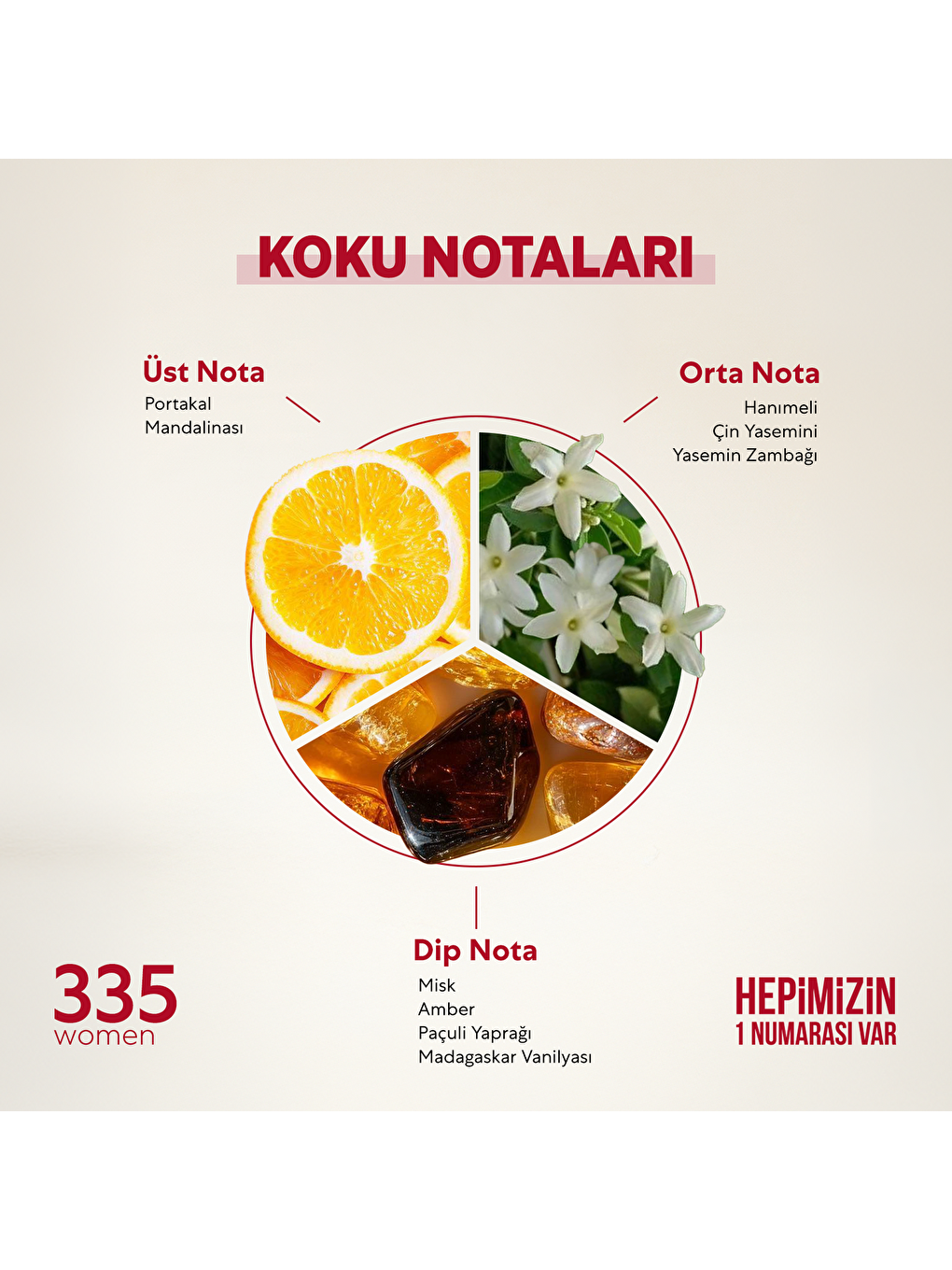 Kadın Parfüm Çiçeksi - 50ml Edp No:335-1