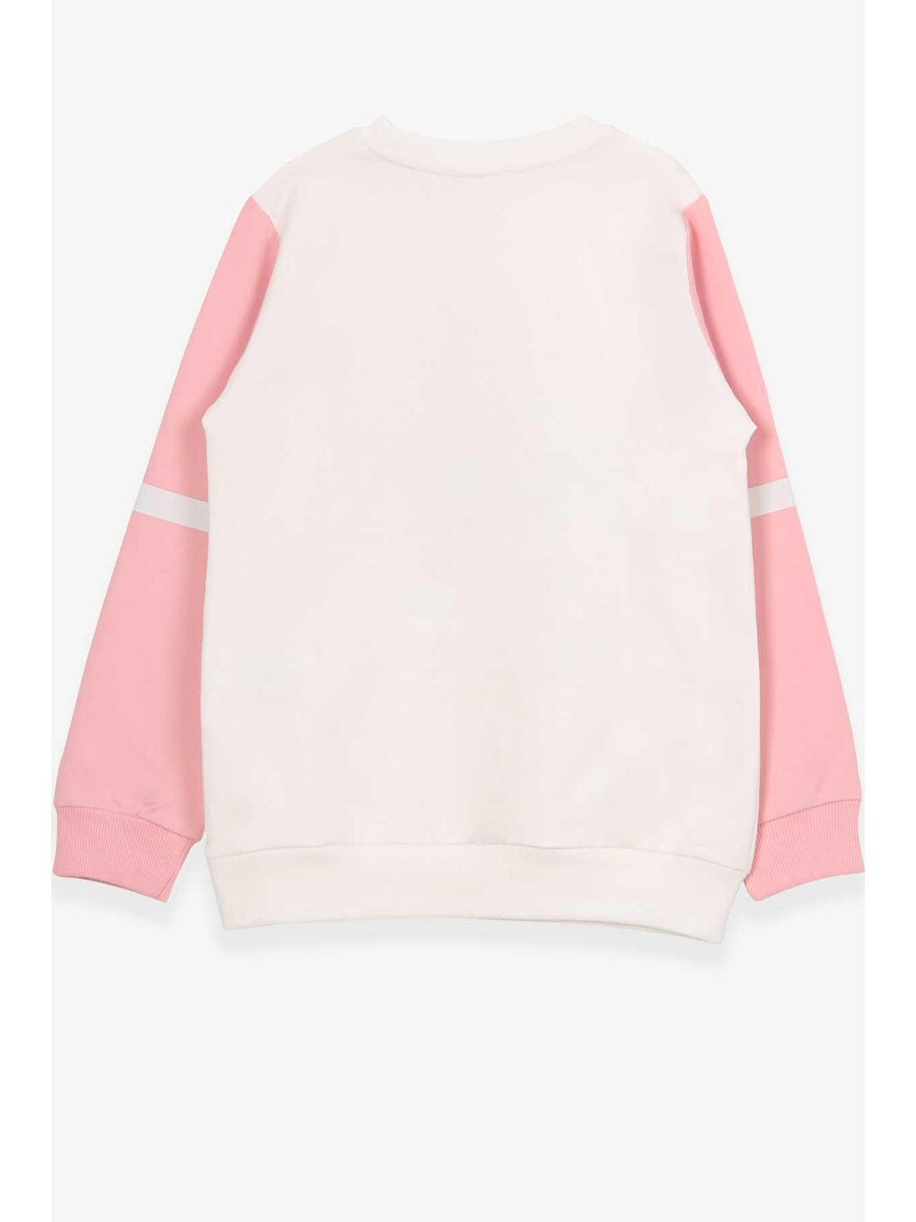 Kız Çocuk Sweatshirt Simli Yazı Baskılı Ekru (8 Yaş)-5