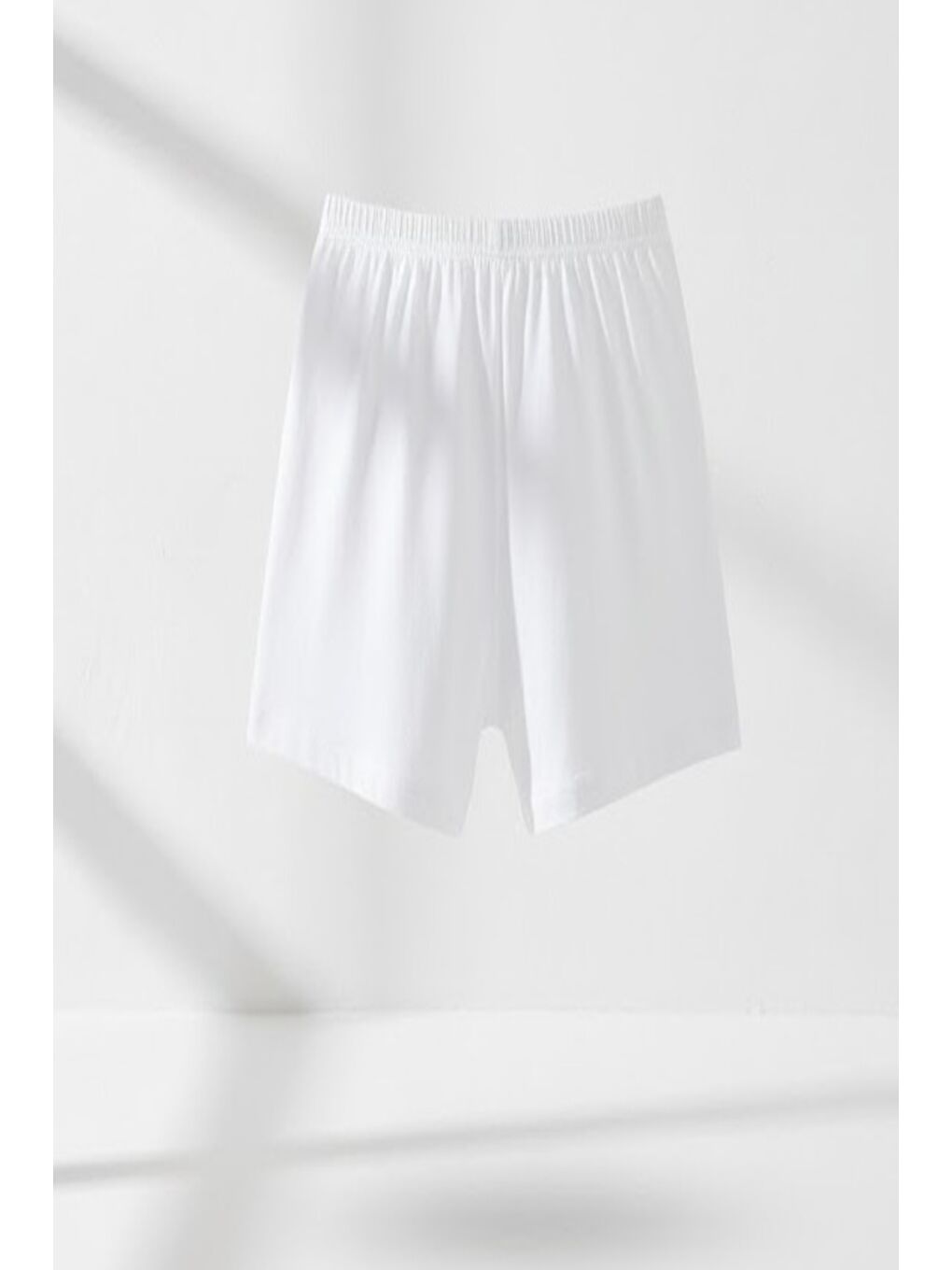C11430 Kadın Modal Pamuk Şort Beyaz-1