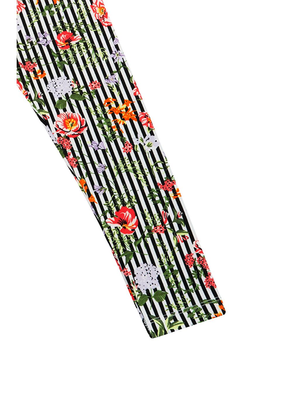 Karışık Kız Çocuk Stripe Garden Desen Tayt-1