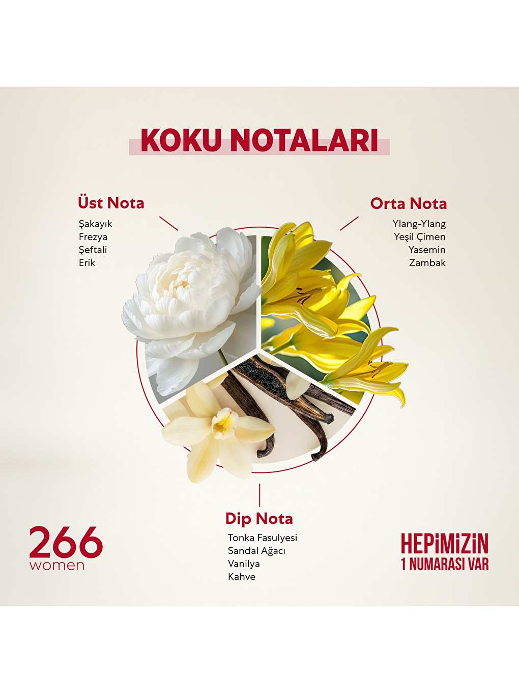 Kadın Parfüm Çiçeksi - 50ml Edp No:266-1