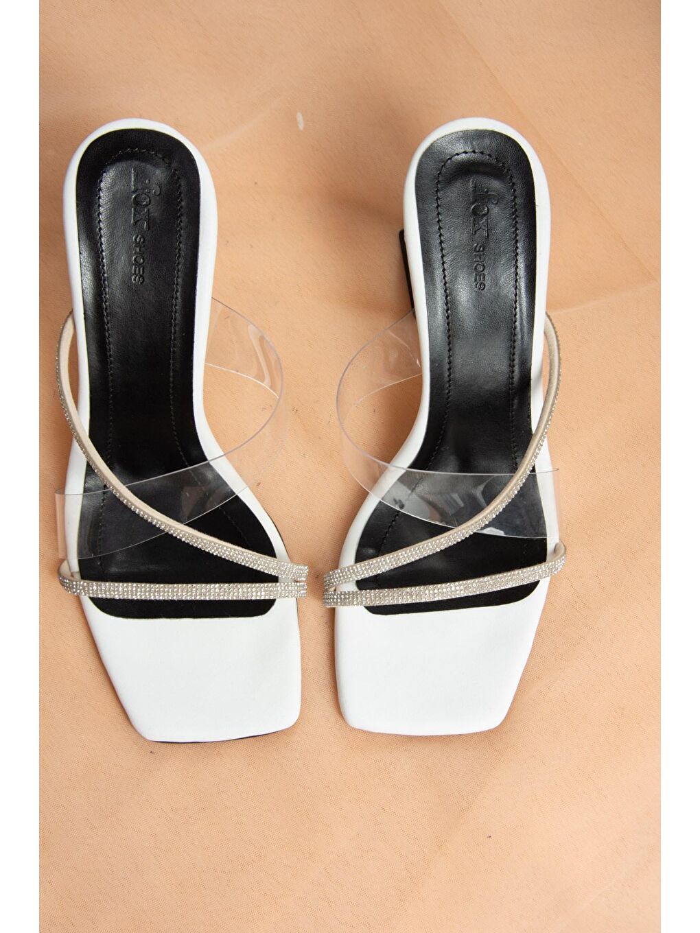 Beyaz Topuklu Kadın Ayakkabı K404011323-4