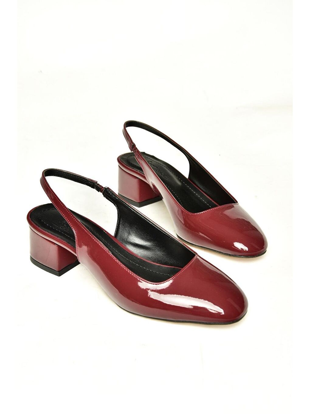 U4046035 Bordo Kadın Topuklu Ayakkabı-2
