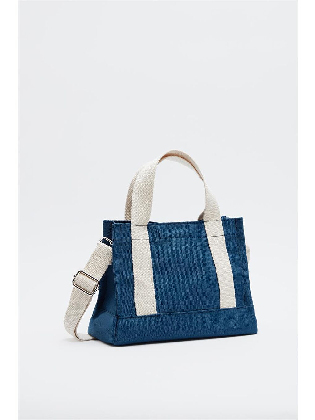 Çapraz Askılı Kanvas Çanta Lacivert