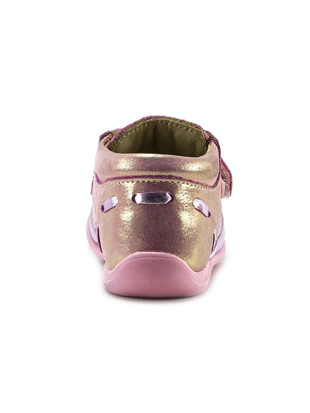 Kız Çocuk Pembe Deri Ortopedik Destekli İlk Adım Bot-3