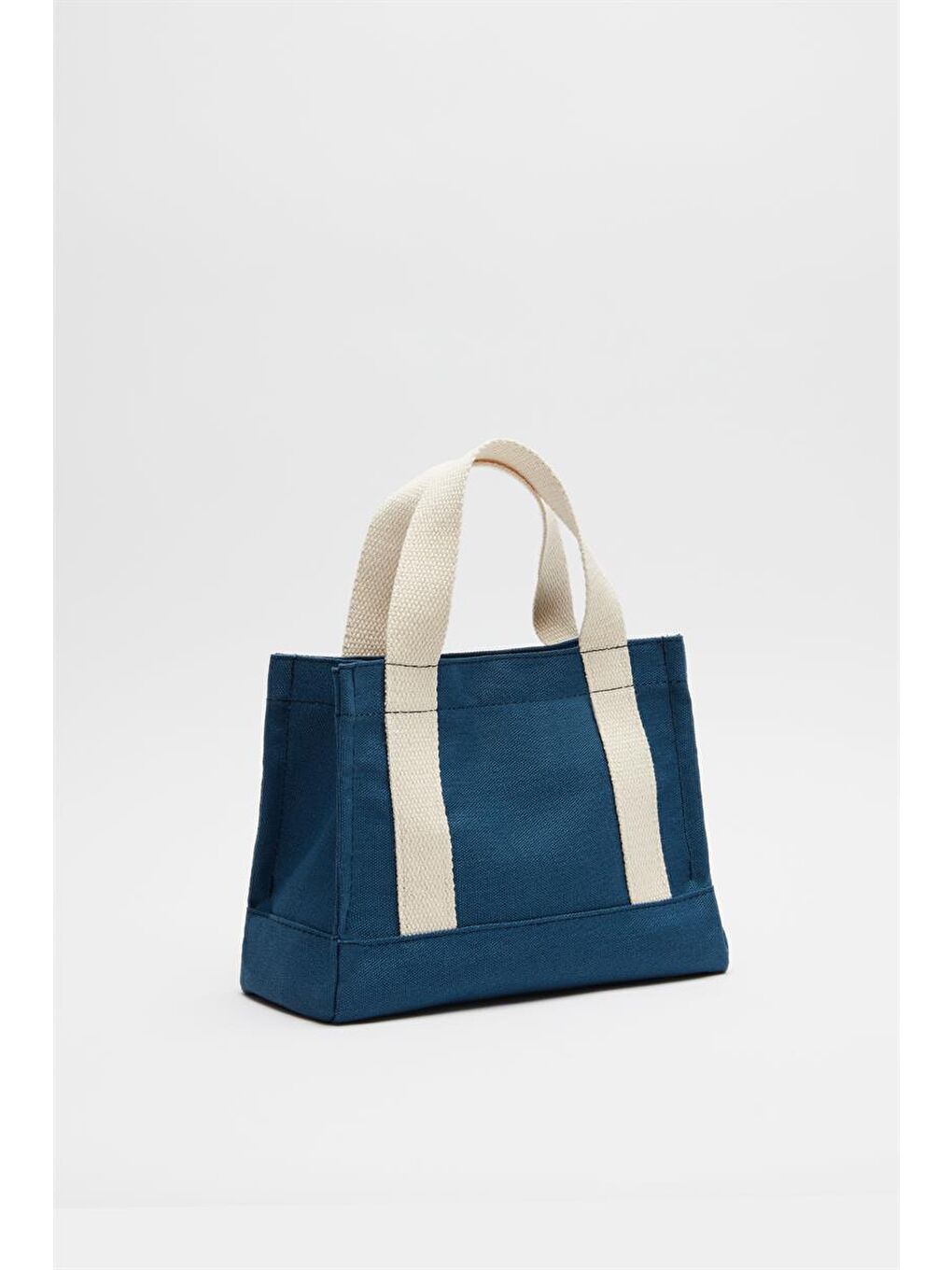 Çapraz Askılı Kanvas Çanta Lacivert-4