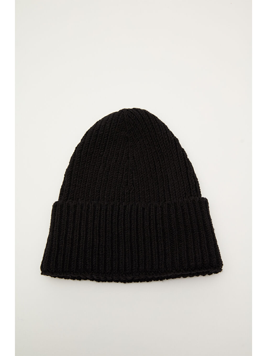 Kalın Örgü Bere Siyah-1