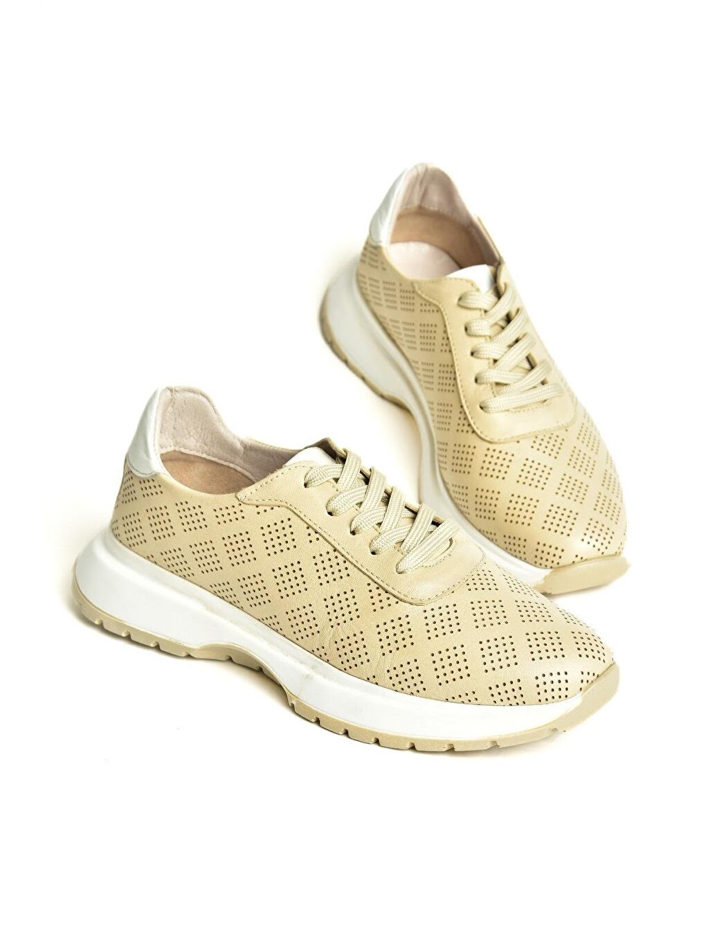 U5550256 Bej Kadın Sneakers-2